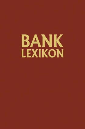 Löffelholz / Müller |  Bank-Lexikon | Buch |  Sack Fachmedien