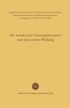 Leitherer |  Der westdeutsche Konsumgüterexport nach dem zweiten Weltkrieg | Buch |  Sack Fachmedien