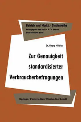 Möbius |  Zur Genauigkeit standardisierter Verbraucherbefragungen | eBook | Sack Fachmedien