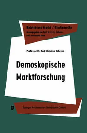 Behrens |  Demoskopische Marktforschung | eBook | Sack Fachmedien