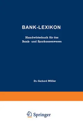 Müller |  Bank-Lexikon | eBook | Sack Fachmedien