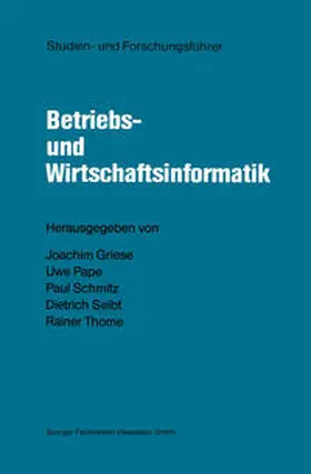 Griese / Pape / Schmitz |  Studien- und Forschungsführer | eBook | Sack Fachmedien