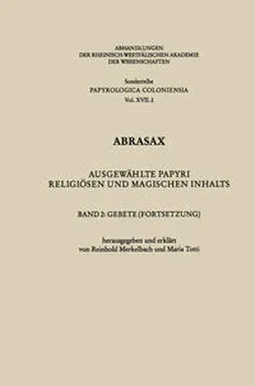 Merkelbach / Totti |  Abrasax | eBook | Sack Fachmedien