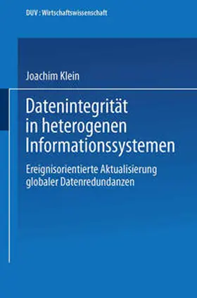 Klein |  Datenintegrität in heterogenen Informationssystemen | eBook | Sack Fachmedien