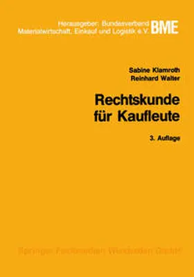 Klamroth / Walter |  Rechtskunde für Kaufleute | eBook | Sack Fachmedien