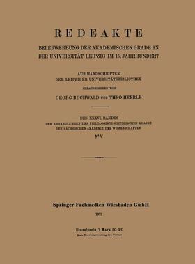 Herrle / Buchwald |  Redeakte | Buch |  Sack Fachmedien