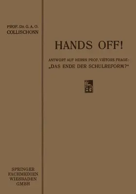 Collischonn |  Hands off! | Buch |  Sack Fachmedien