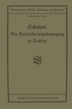 Schippel |  Die Sozialisierungsbewegung in Sachsen | Buch |  Sack Fachmedien