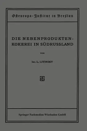 Litinsky |  Die Nebenproduktenkokerei in Südrussland | Buch |  Sack Fachmedien