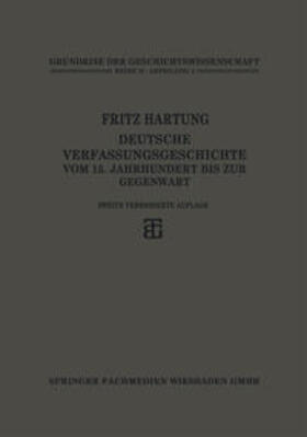 Hartung |  Deutsche Verfassungsgeschichte | eBook | Sack Fachmedien