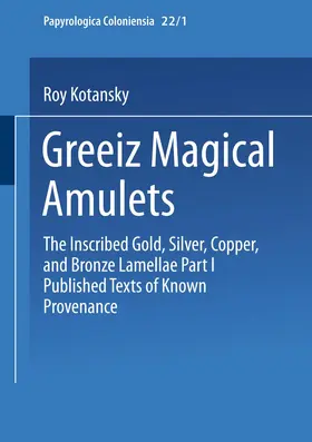 Kotansky |  Greek Magical Amulets | Buch |  Sack Fachmedien