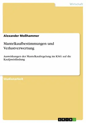 Moßhammer | Mantelkaufbestimmungen und Verlustverwertung | E-Book | sack.de