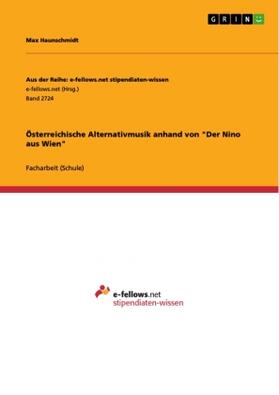 Haunschmidt |  Österreichische Alternativmusik anhand von "Der Nino aus Wien" | Buch |  Sack Fachmedien