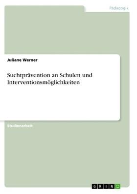 Werner |  Suchtprävention an Schulen und Interventionsmöglichkeiten | Buch |  Sack Fachmedien