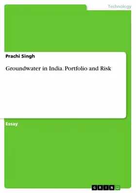 Singh | Groundwater in India. Portfolio and Risk | E-Book | sack.de