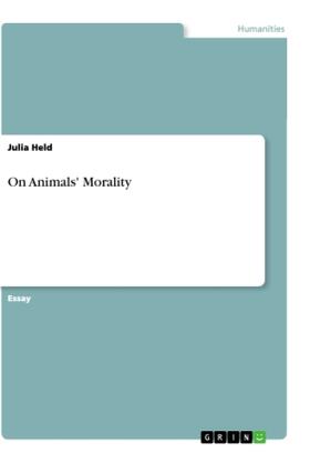 Held |  On Animals' Morality | Buch |  Sack Fachmedien