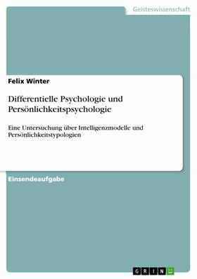 Winter |  Differentielle Psychologie und Persönlichkeitspsychologie | eBook | Sack Fachmedien