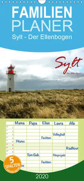 Weiß |  Sylt - Der Ellenbogen  - Familienplaner hoch (Wandkalender 2020 , 21 cm x 45 cm, hoch) | Sonstiges |  Sack Fachmedien