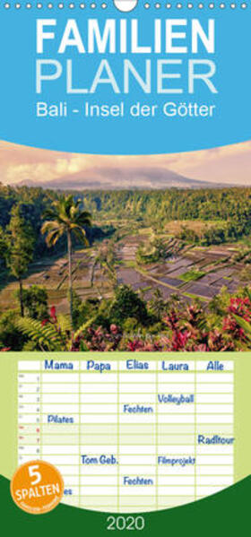 Becker |  Bali  - Insel der Götter - Familienplaner hoch (Wandkalender 2020 , 21 cm x 45 cm, hoch) | Sonstiges |  Sack Fachmedien