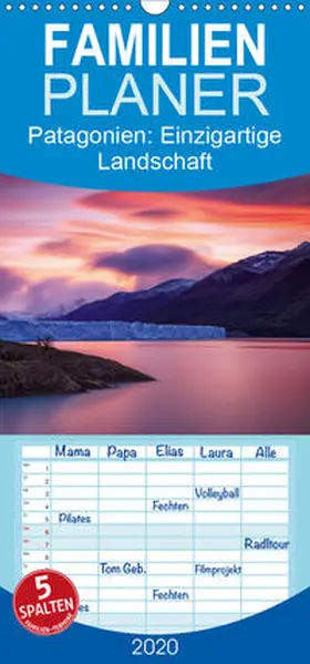 Aust |  Patagonien: Einzigartige Landschaft am Ende der Welt - Familienplaner hoch (Wandkalender 2020 , 21 cm x 45 cm, hoch) | Sonstiges |  Sack Fachmedien