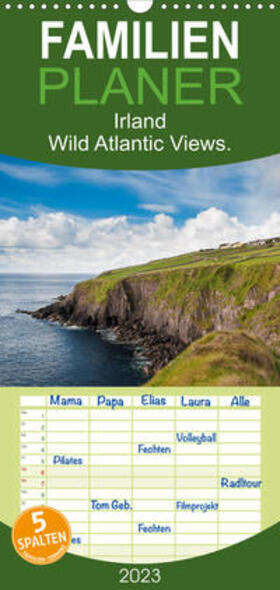 Wagner |  Familienplaner Irland. Wild Atlantic Views. (Wandkalender 2023 , 21 cm x 45 cm, hoch) | Sonstiges |  Sack Fachmedien