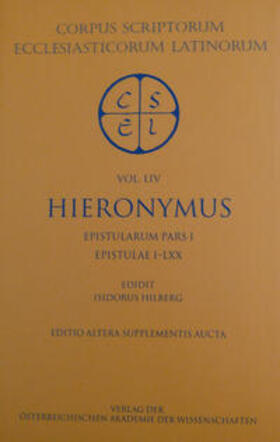Hilberg |  S. Eusebii Hieronymi. Epistulae | Buch |  Sack Fachmedien
