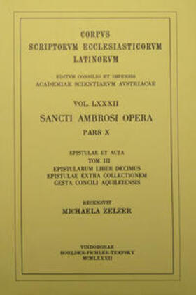 Zelzer |  Ambrosius. Opera | Buch |  Sack Fachmedien