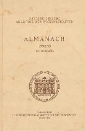 Österreichische Akademie der Wissenschaften |  Almanach der Akademie der Wissenschaften | Buch |  Sack Fachmedien