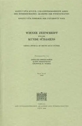 Oberhammer / Preisendanz / Werba |  Wiener Zeitschrift für die Kunde Südasiens und Archiv für Indische Philosophie / Wiener Zeitschrift für die Kunde Südasiens Band XLIV 2000 | Buch |  Sack Fachmedien