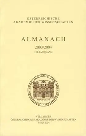  Almanach der Akademie der Wissenschaften / Almanach 2003/2004 | Buch |  Sack Fachmedien