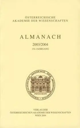  Almanach der Akademie der Wissenschaften / Almanach 2003/2004 | Buch |  Sack Fachmedien