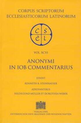Steinhauser |  Anonymi in Iob commentarius | Buch |  Sack Fachmedien