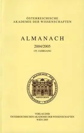  Almanach der Akademie der Wissenschaften 2004/2005 155. Jahrgang | Buch |  Sack Fachmedien