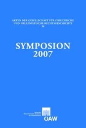 Harris / Thür |  Symposion 2007 | Buch |  Sack Fachmedien