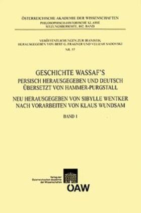 Wentker |  Geschichte Wassaf's - Band 1 | Buch |  Sack Fachmedien