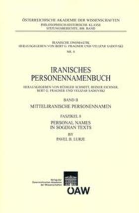 Borisovich Lurje |  Personal Names in Sogdian Texts | Buch |  Sack Fachmedien