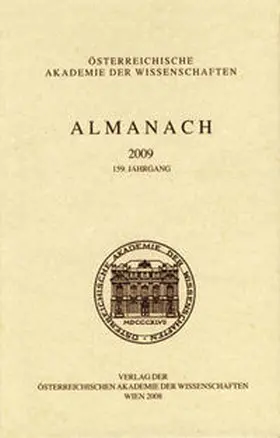  Almanach der Akademie der Wissenschaften / Almanach 2009 159. Jahrgang | Buch |  Sack Fachmedien