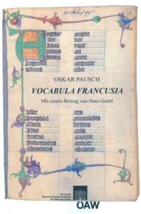 Pausch |  Vocabula Francusia (CVP 2598) von 1409/10 | Buch |  Sack Fachmedien