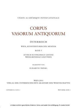 Trinkl |  Corpus Vasorum Antiquorum Österreich Wien, Kunsthistorisches Museum Band 5 | eBook | Sack Fachmedien