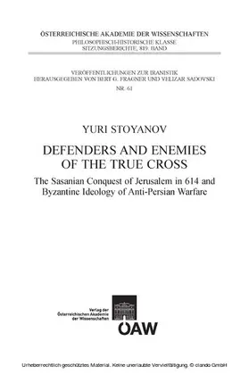 Stoyoanov / Stoyanov |  Defenders and Enemies of the True Cross | eBook | Sack Fachmedien