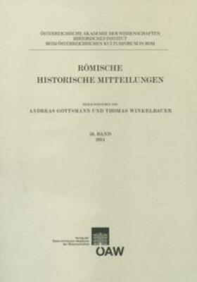 Gottsmann / Winkelbauer |  Römische Historische Mitteilungen / Römische Historische Mitteilungen 56. Band 2014 | Buch |  Sack Fachmedien