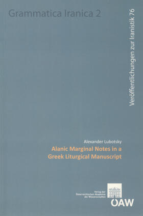 Lubotsky |  Alanic Marginal Notes in a Greek Liturgical Manuscript | eBook | Sack Fachmedien