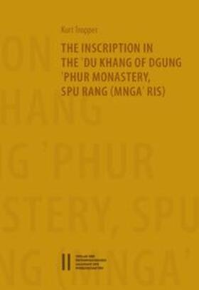 Tropper |  The Inscription in the `Du Khang of `Phur Monastery Spu Rang (Mnga`Ris) | Buch |  Sack Fachmedien
