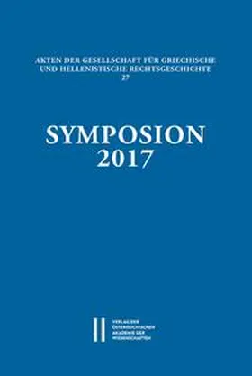 Thür / Yiftach / Zelnick-Abramovitz |  Symposion 2017 | Buch |  Sack Fachmedien