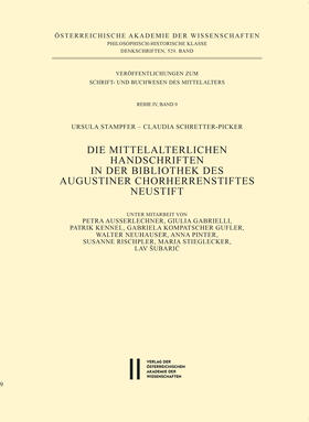 Stampfer / Schretter-Picker |  Stampfer, U: Die mittelalterlichen Handschriften in der Bibl | Buch |  Sack Fachmedien
