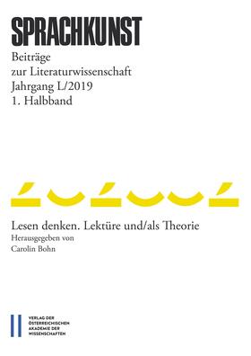  Sprachkunst. Beiträge zur Literaturwissenschaft / Sprachkunst Beiträge zur Literaturwissenschaft Jahrgang L/2019 1. Halbband | Buch |  Sack Fachmedien