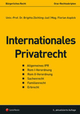 Zöchling-Jud / Aspöck |  Internationales Privatrecht | Buch |  Sack Fachmedien
