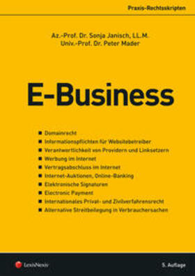 Janisch / Mader |  E-Business | Buch |  Sack Fachmedien
