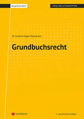 Hager-Rosenkranz |  Grundbuchsrecht (Skriptum) | Buch |  Sack Fachmedien