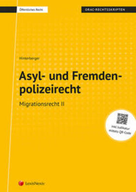 Hinterberger |  Asyl- und Fremdenpolizeirecht | Buch |  Sack Fachmedien